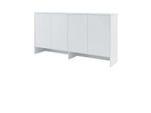 Surmeuble CONCEPTION PRO 4 portes (hauteur 110 cm) blanc mat