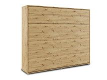 Lit mural escamotable CONCEPTION PRO 160x200 cm chêne artisan (horizontal)