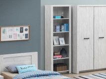 Bibliothèque ELVITALIC 5 niches chêne blanchi