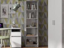 Bibliothèque SAMMOU 5 niches béton/blanc