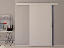 Porte coulissante CLENATO 96 cm blanc