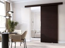 Porte coulissante CLENATO 86 cm wengué