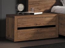 Chevet OLIGA 1 tiroir chêne scarlet