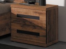 Chevet PAULETTE 2 tiroirs bois tropix