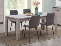 Table repas ELINA 190 cm chêne gris