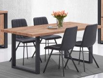 Table repas ESTEBAN 220 cm chêne industriel
