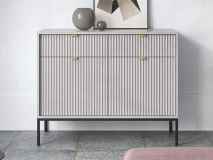 Buffet/bahut NORYA 2 portes 2 tiroirs gris