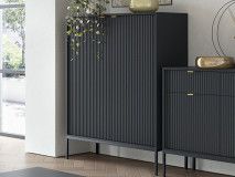 Commode NORYA 2 portes noir