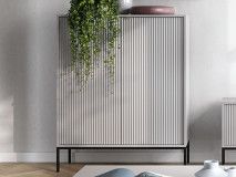 Commode NORYA 2 portes gris