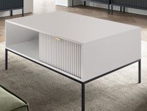 Table basse NORYA 1 tiroir gris