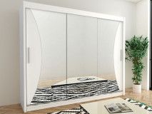 Armoire MONACORNE 3 portes coulissantes 250 cm blanc