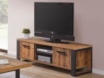 Meuble tv-hifi ONNIX 2 portes 2 niches bois tropix