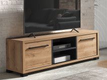 Meuble tv-hifi RIMINI 2 portes chêne arizona