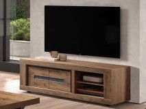 Meuble tv-hifi SCOFILD 2 portes tropix