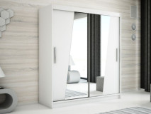 Armoire RHOMBO 2 portes coulissantes 180 cm blanc
