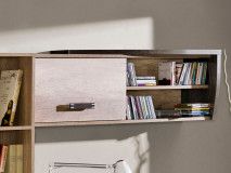 Armoire murale ROMERIO 1 porte battante chêne canyon/arusha