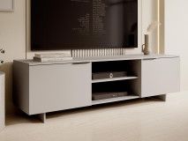 Meuble tv-hifi CALLISTO 2 portes cachemire