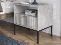 Chevet NORYA 1 tiroir gris