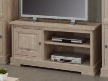 Meuble tv-hifi KENNY 1 porte chêne millenium clair