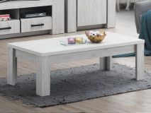 Table basse ELVITA 120 cm chêne blanchi