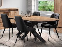 Table repas ovale PIRELI 200 cm chêne scarlet