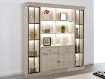 Vaisselier ORANO 4 portes 2 tiroirs 197 cm gauche orme