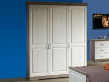 Armoire IVANA 3 portes truffe/porcelaine