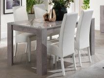 Table repas rectangulaire GRENADE 190 cm marbre laqué