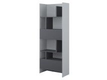 Armoire bureau CONCEPTION PRO 1 porte 1 tiroir gris/graphite