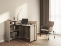 Bureau escamotable CONCEPTION SLIM cachemire droite