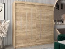 Armoire YORKNEW 2 portes coulissantes 200 cm sonoma
