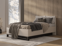 Lit HAMETTE 140x200 cm cachemire