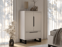 Commode HAMETTE 2 portes 1 tiroir cachemire