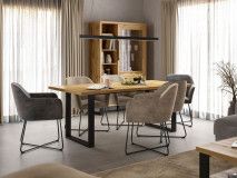 Table repas HALO 200 cm chêne wotan