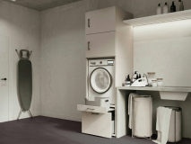 Meuble WASHING 1 machine cachemire avec 2 surmeubles