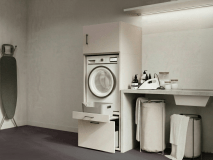 Meuble WASHING 1 machine cachemire avec 1 surmeuble
