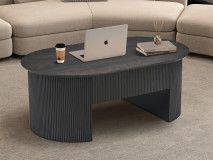 Table basse avec plateau relevable LARUSSO 120 cm brun foncé
