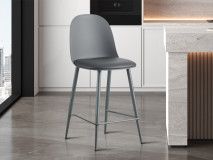 Tabouret de bar MINNA gris