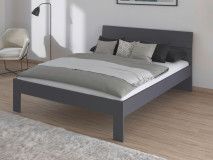 Lit FLASH 160x200 cm gris métallique