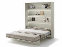 Lit mural escamotable CONCEPTION PRO 180x200 cm cachemire (vertical) avec matelas