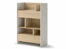 Bibliothèque CONCEPTION PRO 138 cm cachemire/chêne nagano