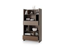 Bibliothèque CONCEPTION PRO 178 cm blanc/chêne dunin