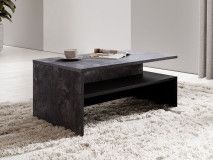 Table basse BABEL ardoise colorée/noir