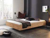Lit IXANA 140x200 cm chêne artisan avec matelas avec sommier