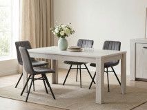 Table repas ELVITA 190 cm chêne blanchi