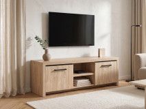 Meuble TV/hifi ERA 2 portes chêne ivoire