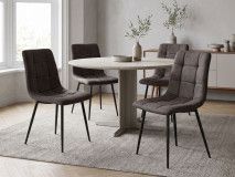 Lot de 4 chaises ARCHIMEDE noir