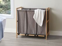 Trieur à linge WASHING 3 compartiments gris