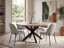 Table repas ronde MARNOIX Ø 130 cm chêne français