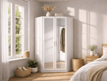 Armoire d’angle RIGA 2 portes blanc